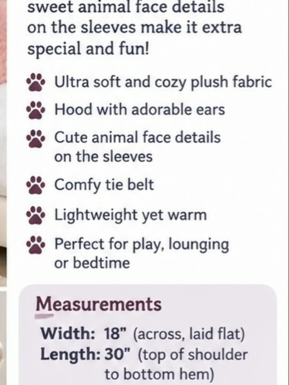Girls Plush Soft Leopard Hooded Robe with Animal Ears